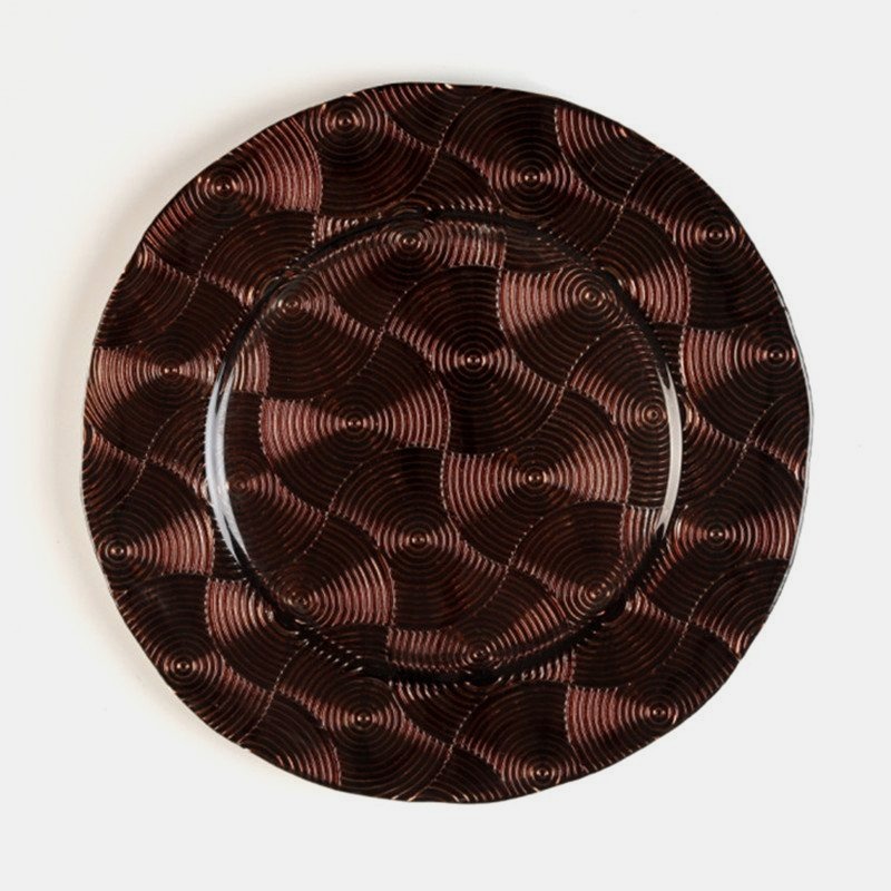 glass charger plate 1 Wholesale glass charger plate PZ-033 product photo